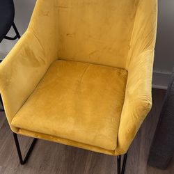 Stylish Mustard Yellow Accent Chair