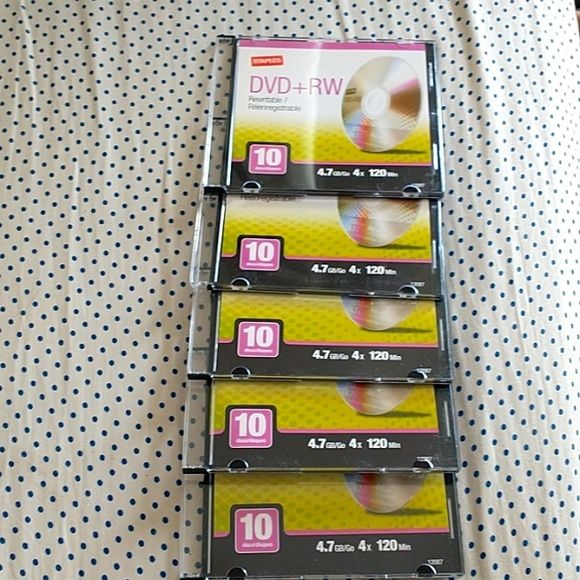 FREE NEW DVD-RW (5) discs with purchase