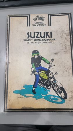 1970s Suzuki Singles 50,120cc Service Book, Manual