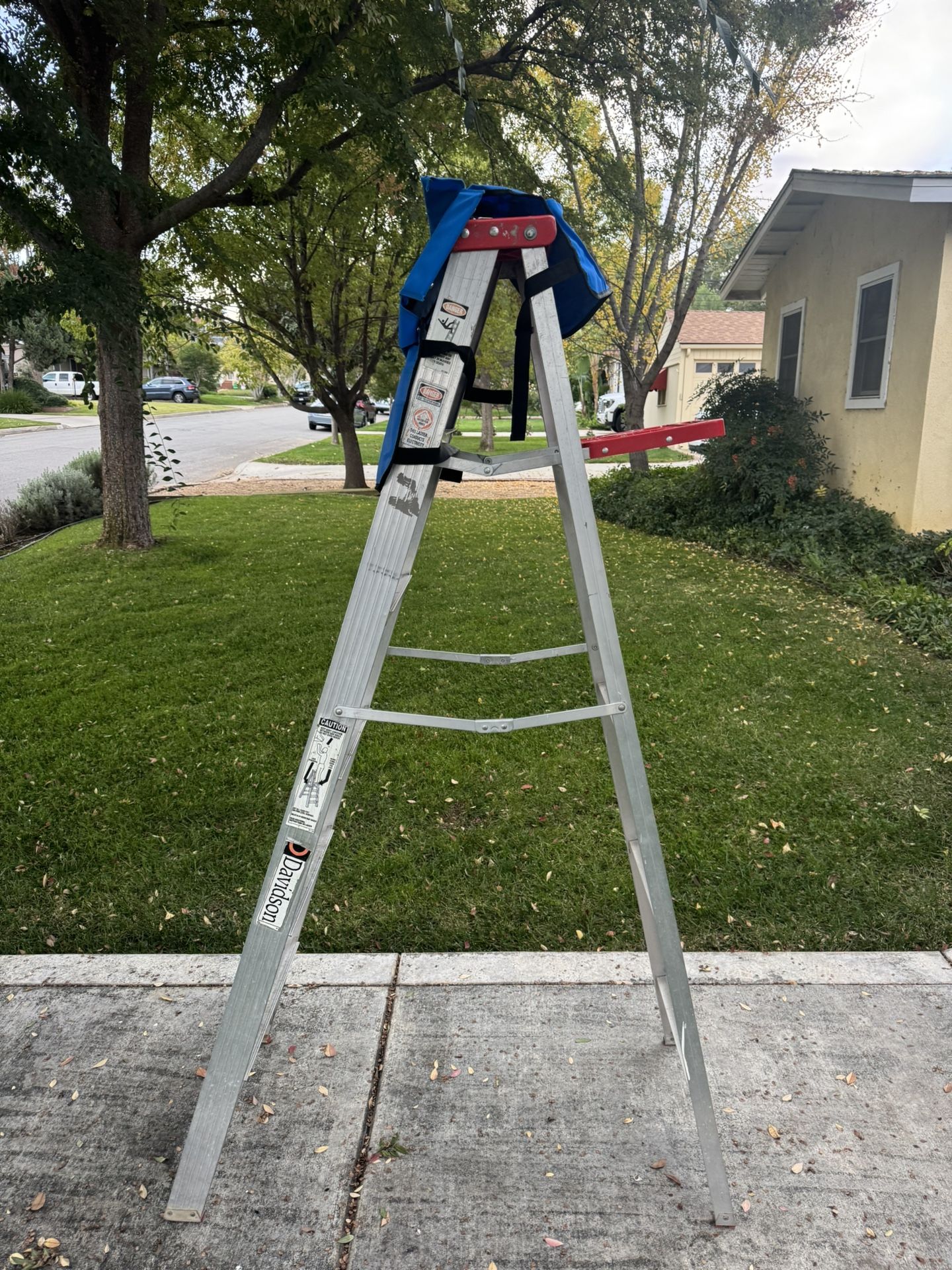 6 Ft. Aluminum Ladder With Tool Bag