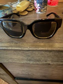 Black Sunglasses with Gold Trim - Tory Burch