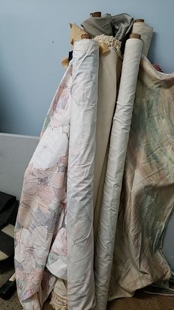 Material curtains and upholstery $10 per bolt of material OBO