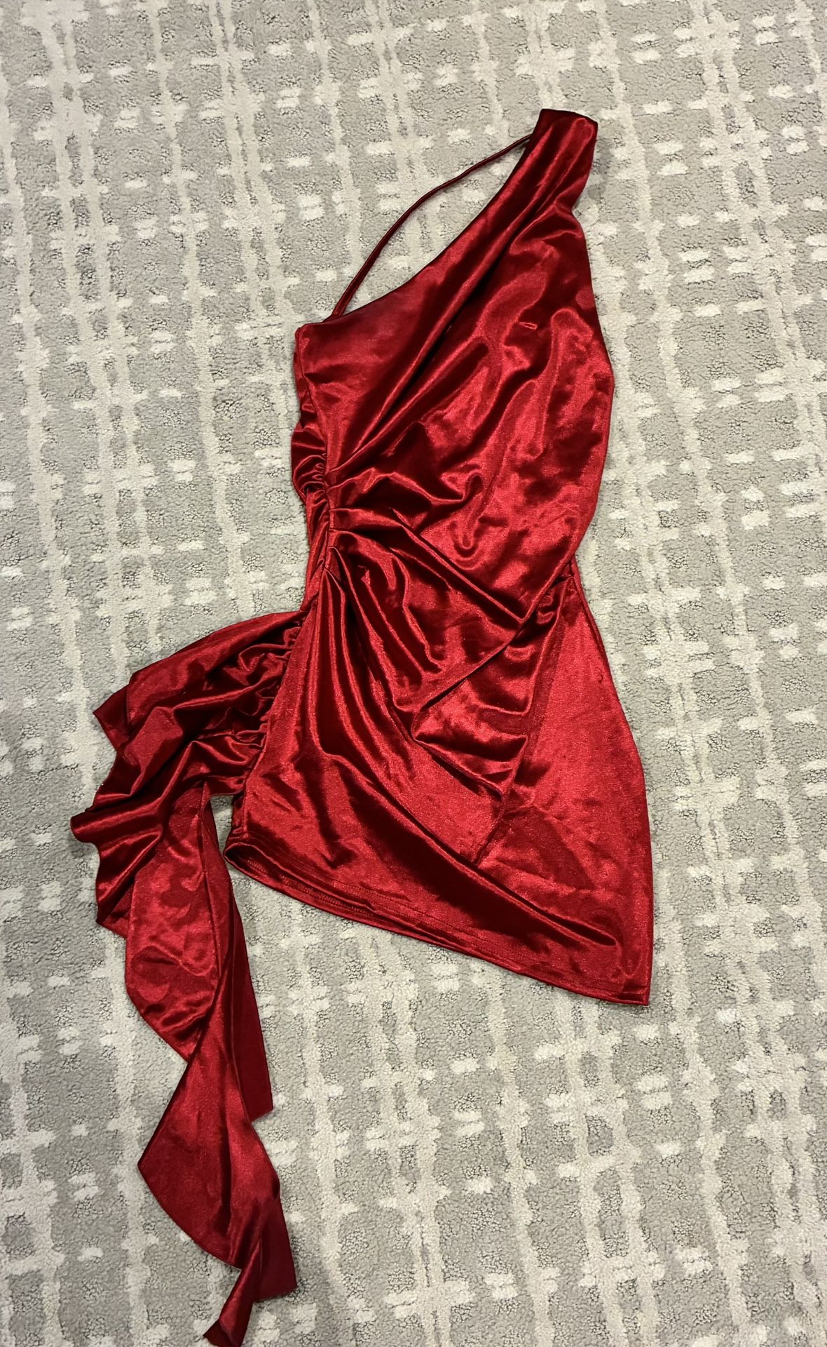 Red Shirt Mini Dress