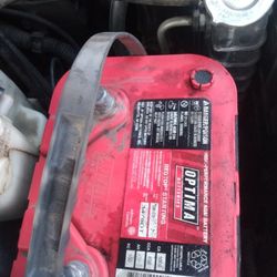 Red Optima Battery For  Use In Stereo System Or Just A Plain Old Good Battery