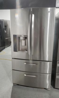 LG 4 Door Stainless Steel Fridge
