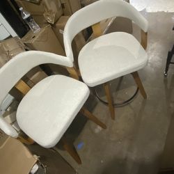 Swivel Bar Stools 26" (SET OF TWO) (READ DESCRIPTION)