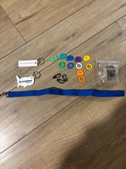 Assorted Lanyard, Keychains, and Key Cap Identifiers Bundle
