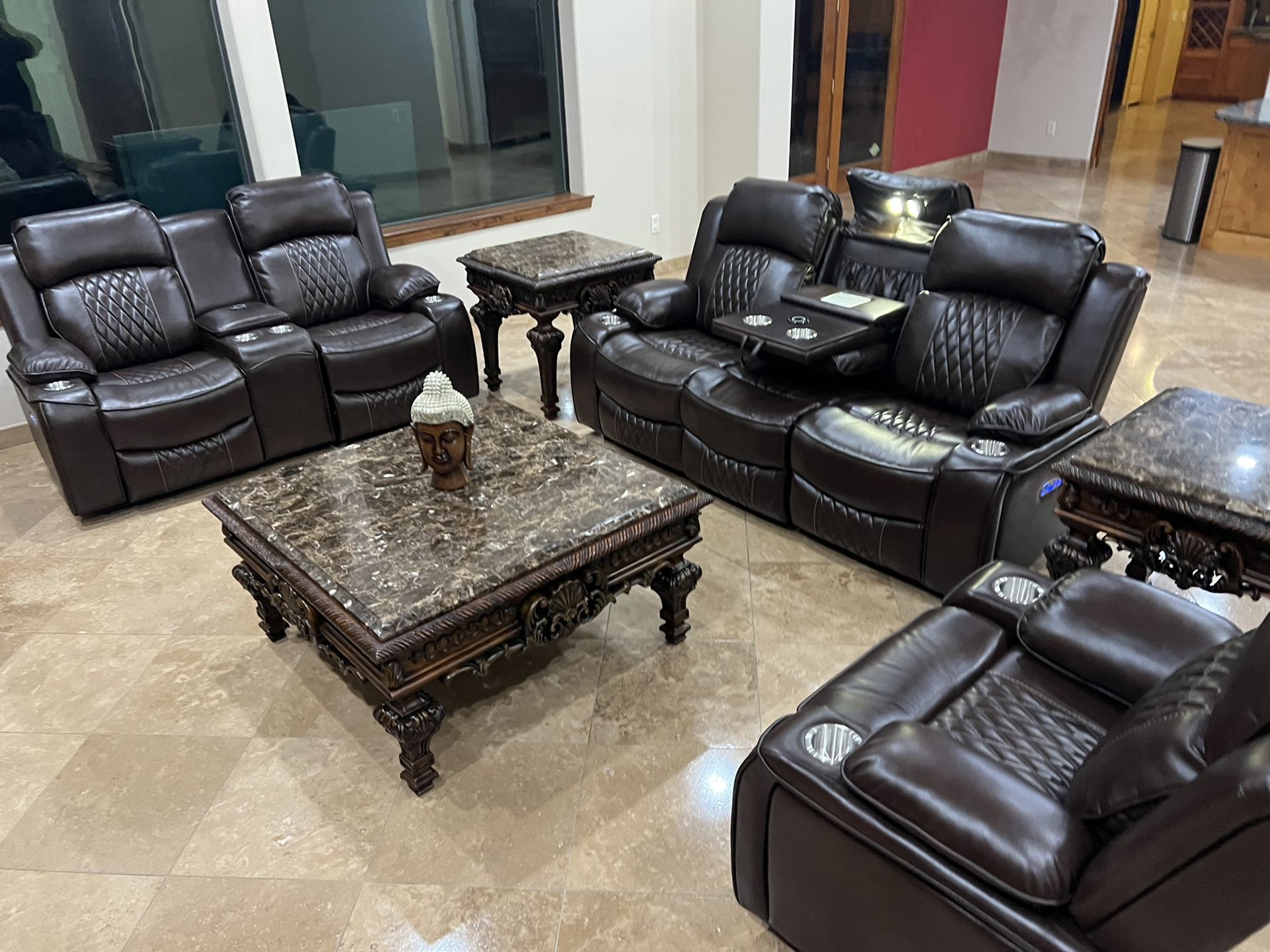New Power Reclining Couch/Love Seat. Brown Or Grey Gel Leatherette. Free Delivery!,New Products : American Fashion Style Bags On Sale