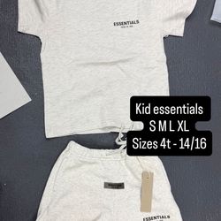 Essentials Kids T Shirt An Short 