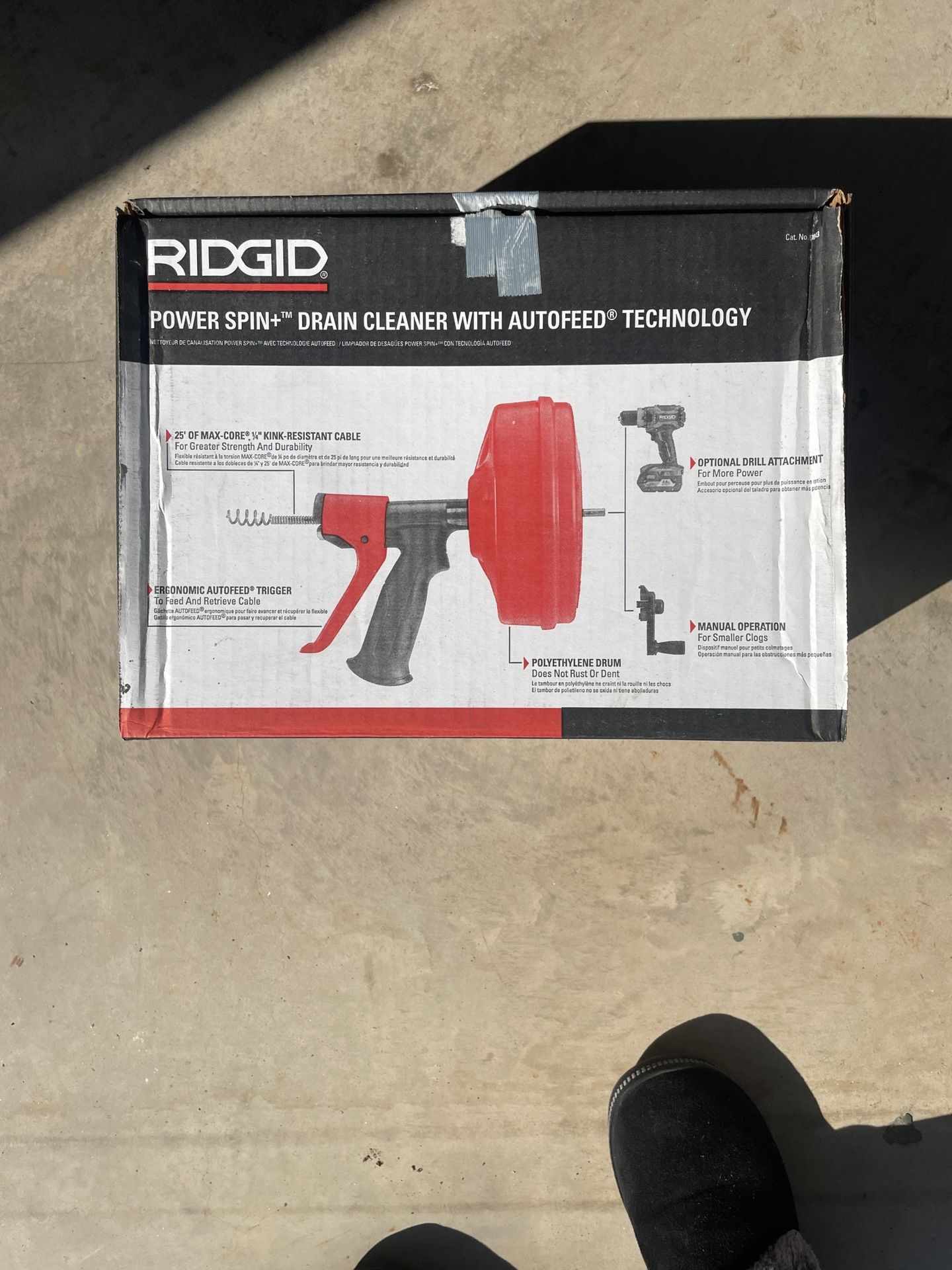 Rigid Power Spin Drain Cleaner