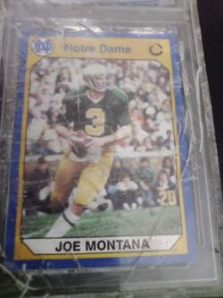 Joe Montana Notre Dame Football Trading Car