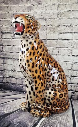 Large 3 1/2 ft Ceramic Jaguar