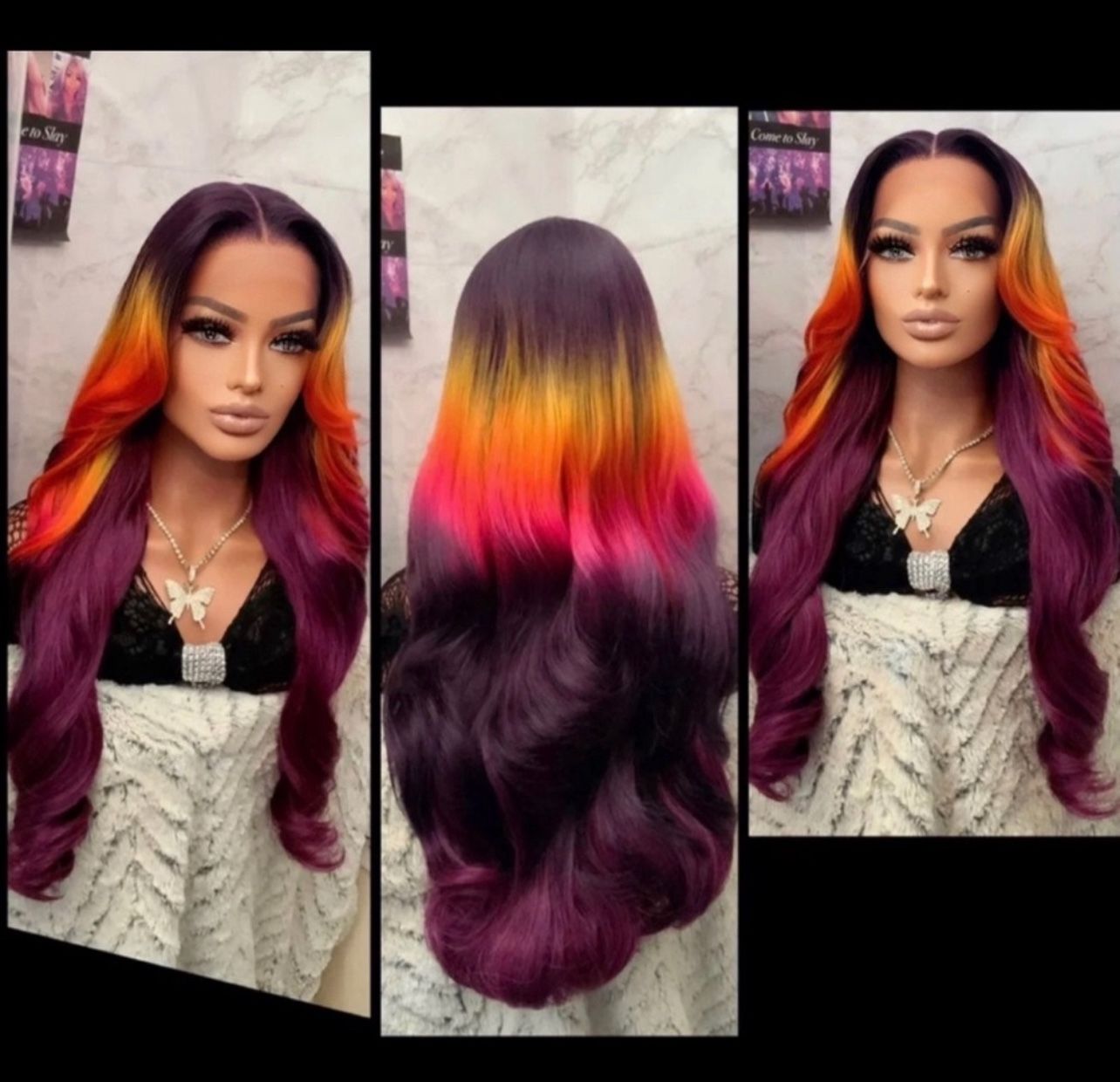 Human Hair Blended Lace Front Wig