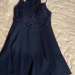 Macy’s blue dress ..like new..$35 size 11