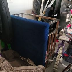 Tuft Royal Blue Large Square Ottoman