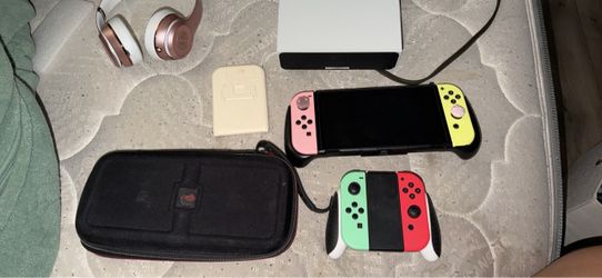 Nintendo Switch oled with Dock, Joy-Cons, and Carrying Case