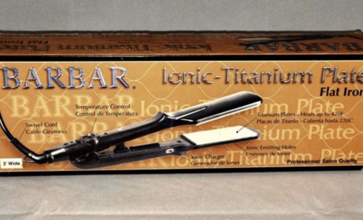 New flat iron Barbar 2” Ionic Titanium plates