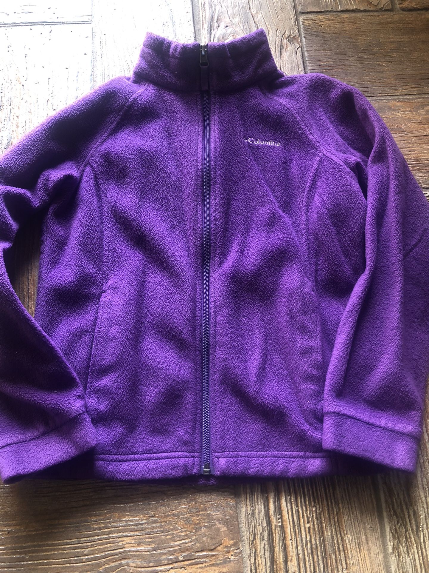 Columbia Girls Size Medium Fleece Zip Up