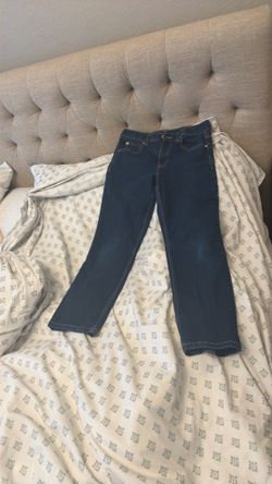 Dark Wash Straight Leg Denim Jeans