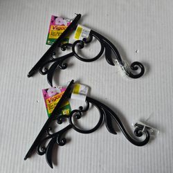 Vigoro 9" Iron Decorative Plant Brackets NEW