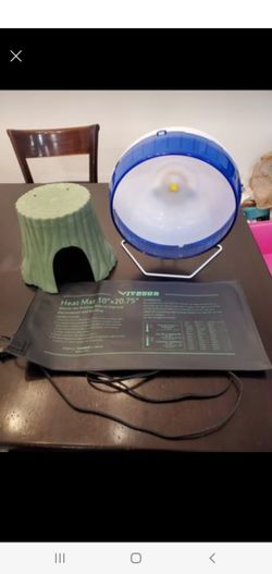 large wheel hide house and heating pad for rat  hamster gerbil Bunny hedgehog
