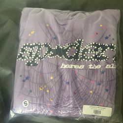 Sp5der purple acai hoodie