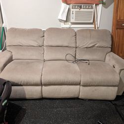 2 Piece Electric Reclining Sectional Couch