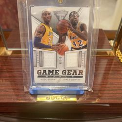 Very Rare Kobe Bryant And James Worthy Dual Card  40/49