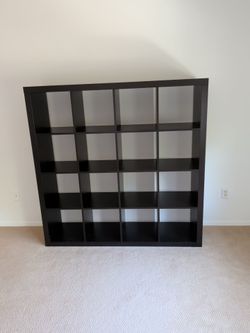 IKEA Kallax 4x4 Cube Shelf Unit Black-Brown
