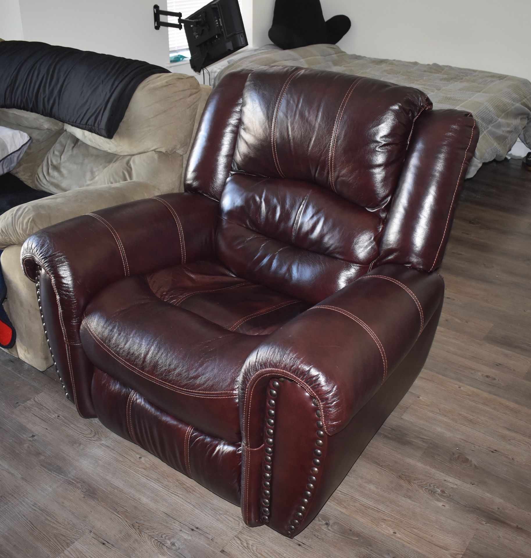 Leather Power Recliner
