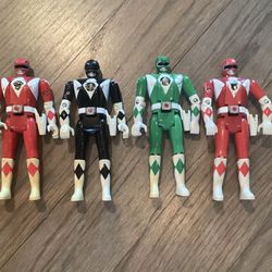 Vintage 1993 Bandai Power Rangers Flip Head Action Figures 