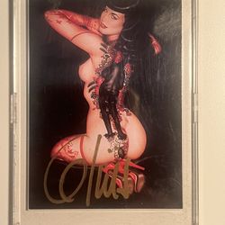 Signed Olivia De Berardinis Trading Card Lot (1992–1993) – Bettie Page Series