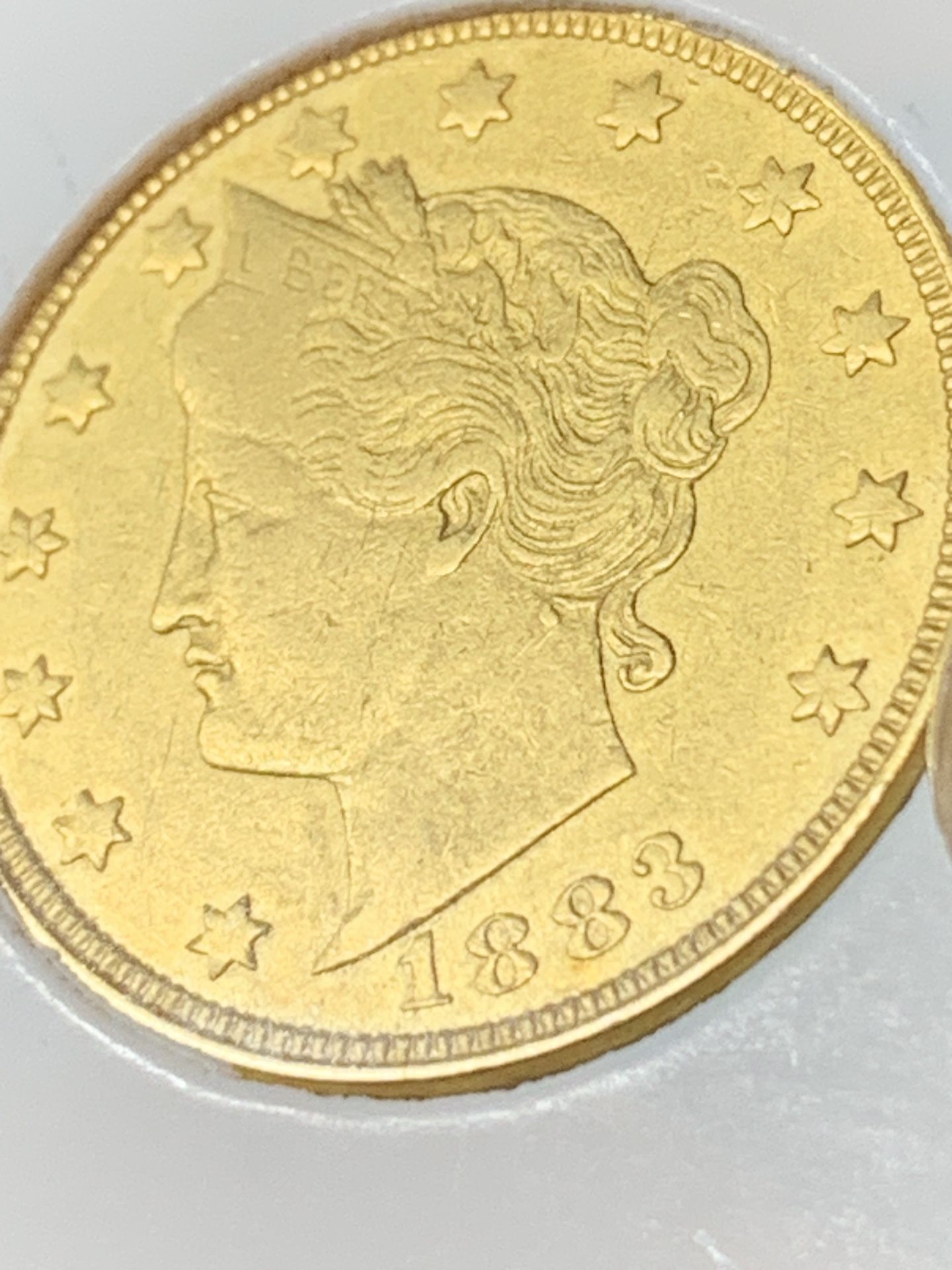 1883 Gold Racketeer Nickel