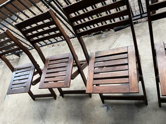 Set Of 4 Wooden Chairs