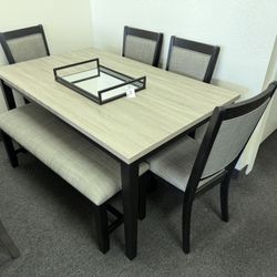 Dining Table With 4 Chairs And A Bench 