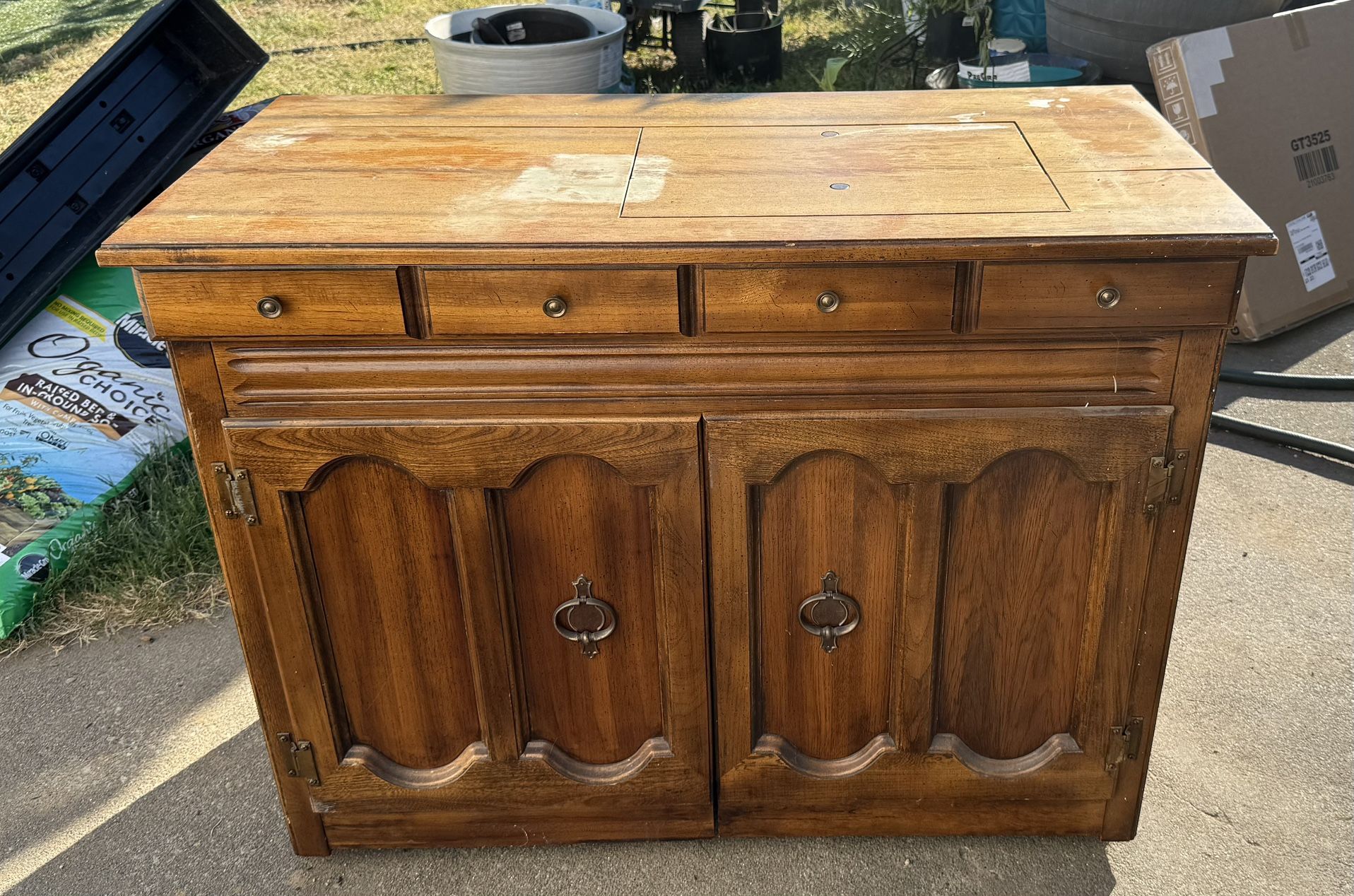 Wooden Sewing Table