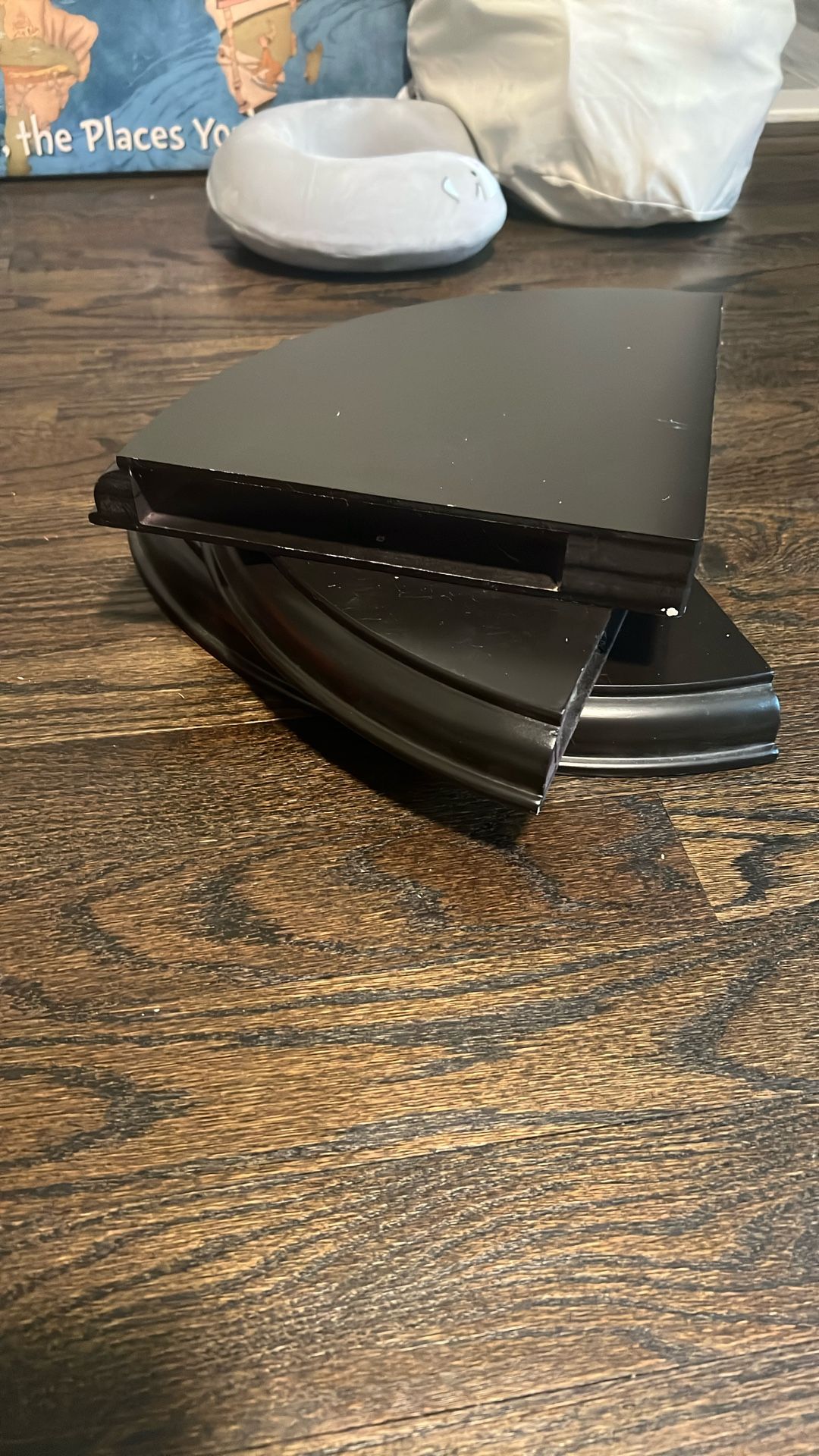 Brown Floating Corner Shelves