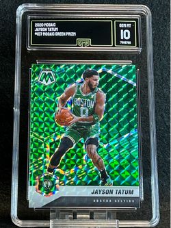2020 Mosaic ☘️ Jayson Tatum ☘️ Mosaic Green Prizm GMA 10 💎 Mint - Boston Celtics