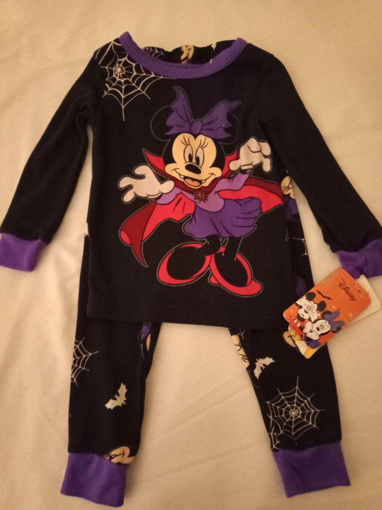 $3_new_(4T)_Minnie pants/top pajamas set. T