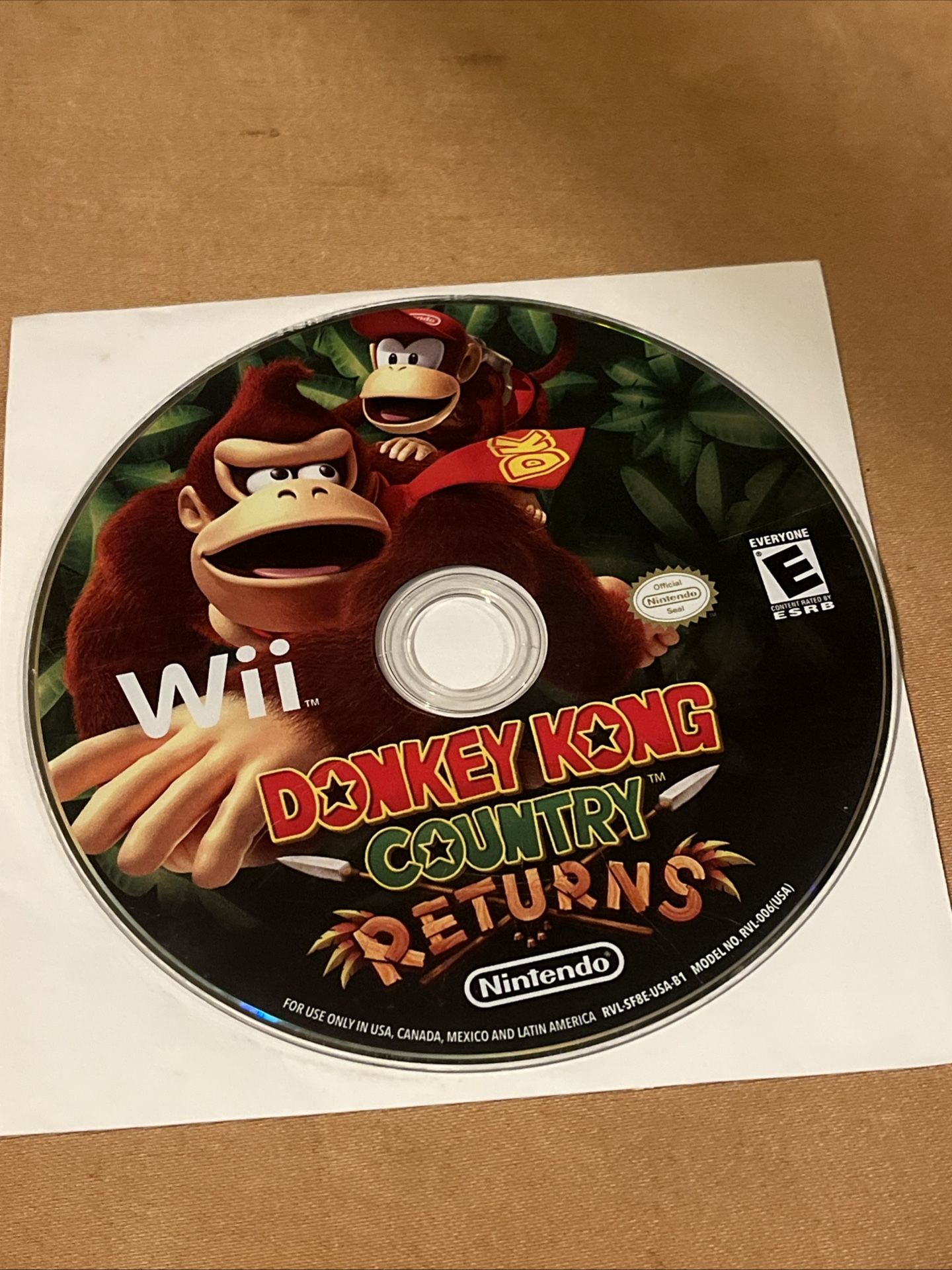 Nintendo Donkey Kong Country Returns (Nintendo Wii, 2010) Disc Only