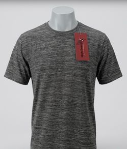 High Energy Men's Heather Gray Crew Neck Short Sleeve T-Shirt Big & Tall 3XL