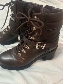 Guess Brown Combat Boots