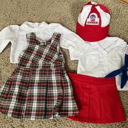 American Girl Doll Molly Outfits-camp And School