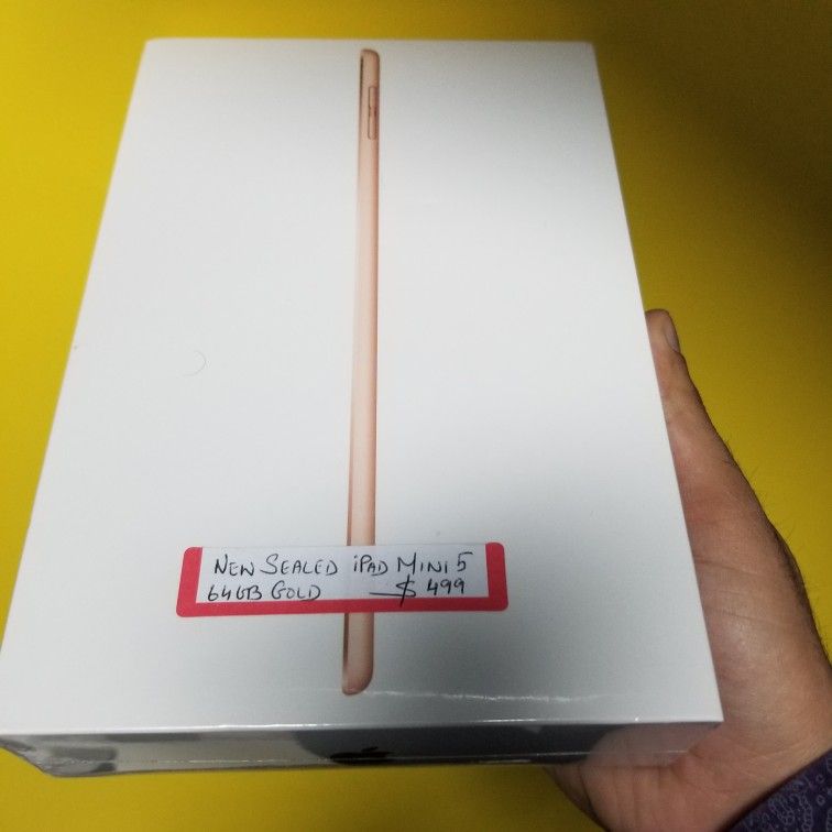 iPad Mini New In Box iPad Mini 5 Rose Gold Financing available For 54 Down no Credit Needed Take Home Today
