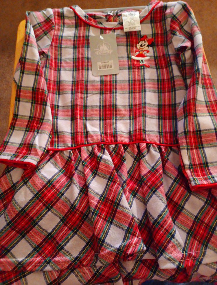Brand New Girls Size:3 Disney's Minnie Mouse Nightgown 