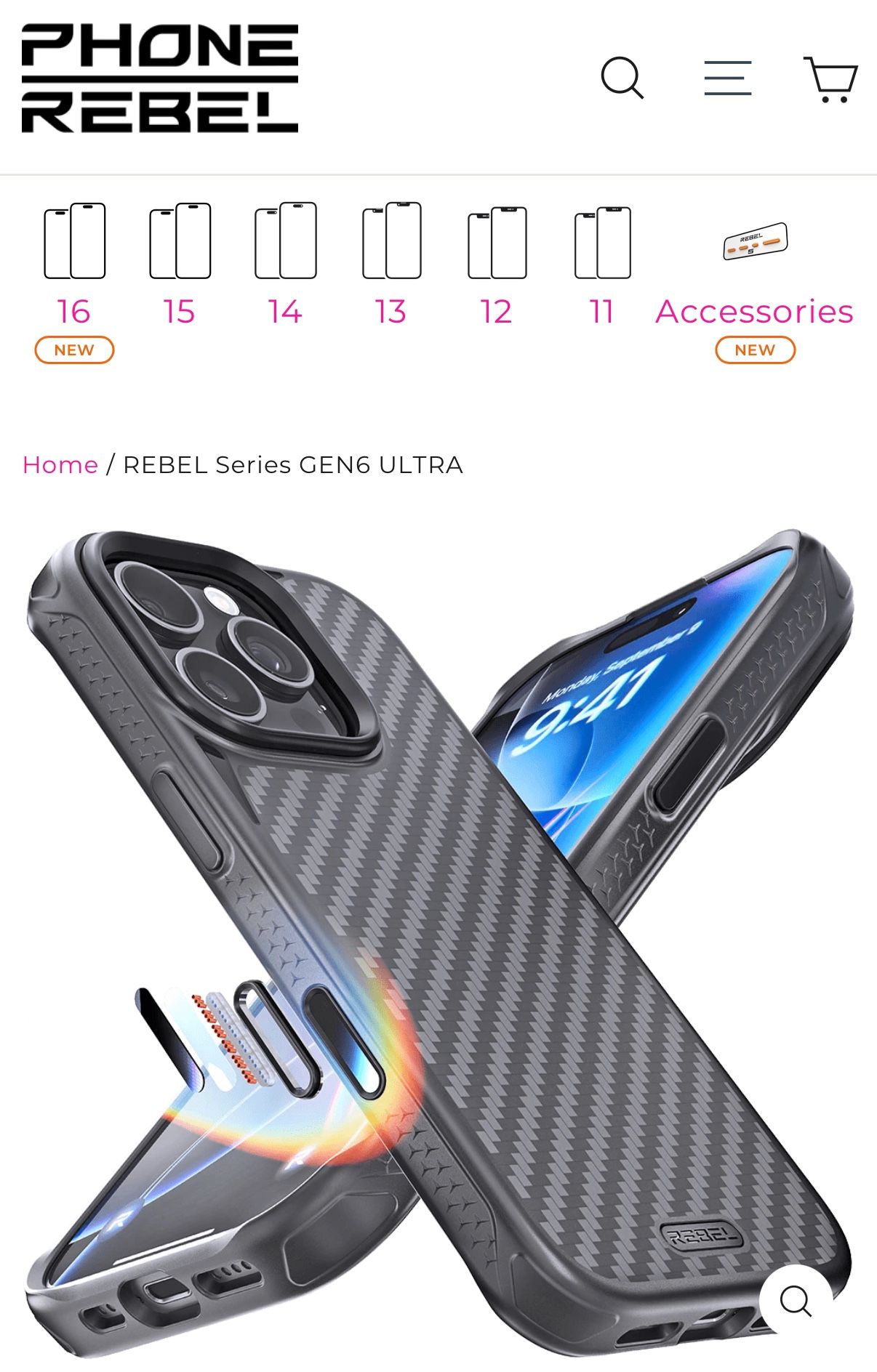 REBEL SERIES GEN6 ULTRA iPhone 16 Pro