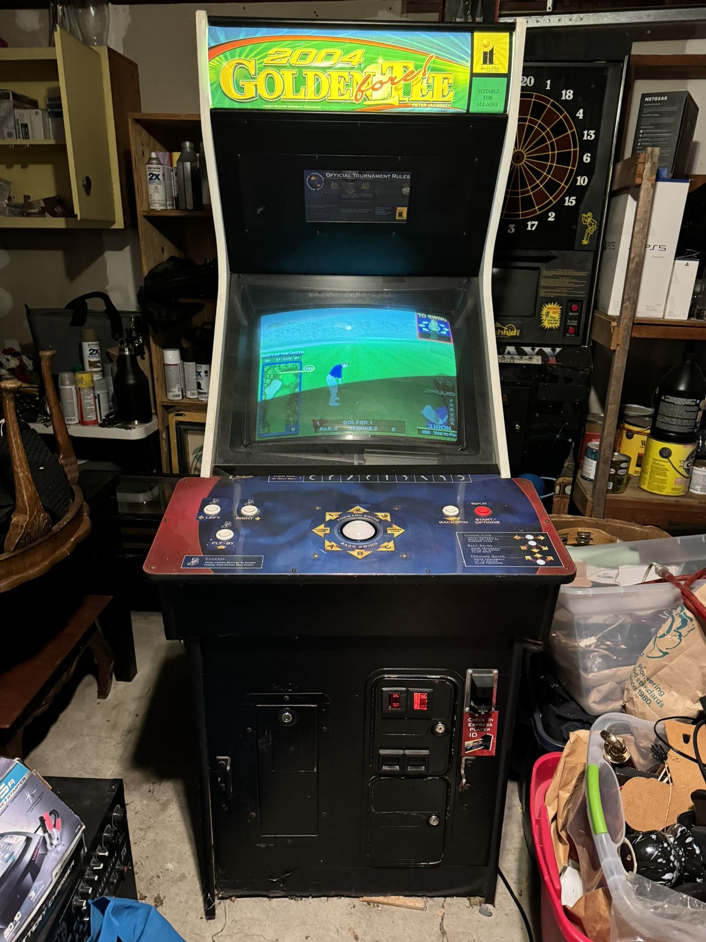 Golden Tee 2004 Full-Size Arcade Machine with original CRT monitor