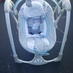 Ingenuity Swing'n Go Portable 5-speed Baby Swing With Nature Sounds 