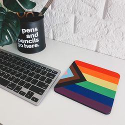 LGBT inclusive/ progress mouse pad 