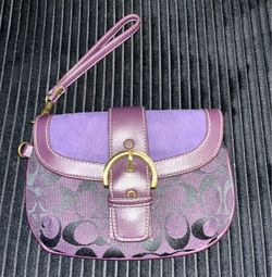 Vintage coach wristlet